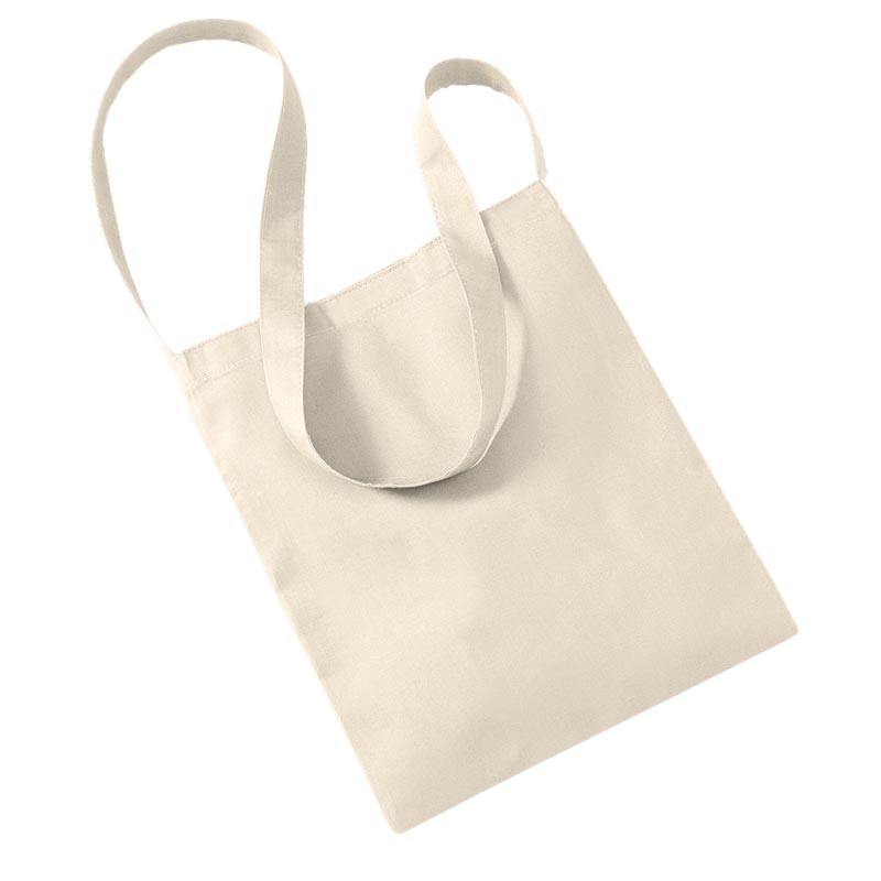 Organic cotton sling tote - Black One Size